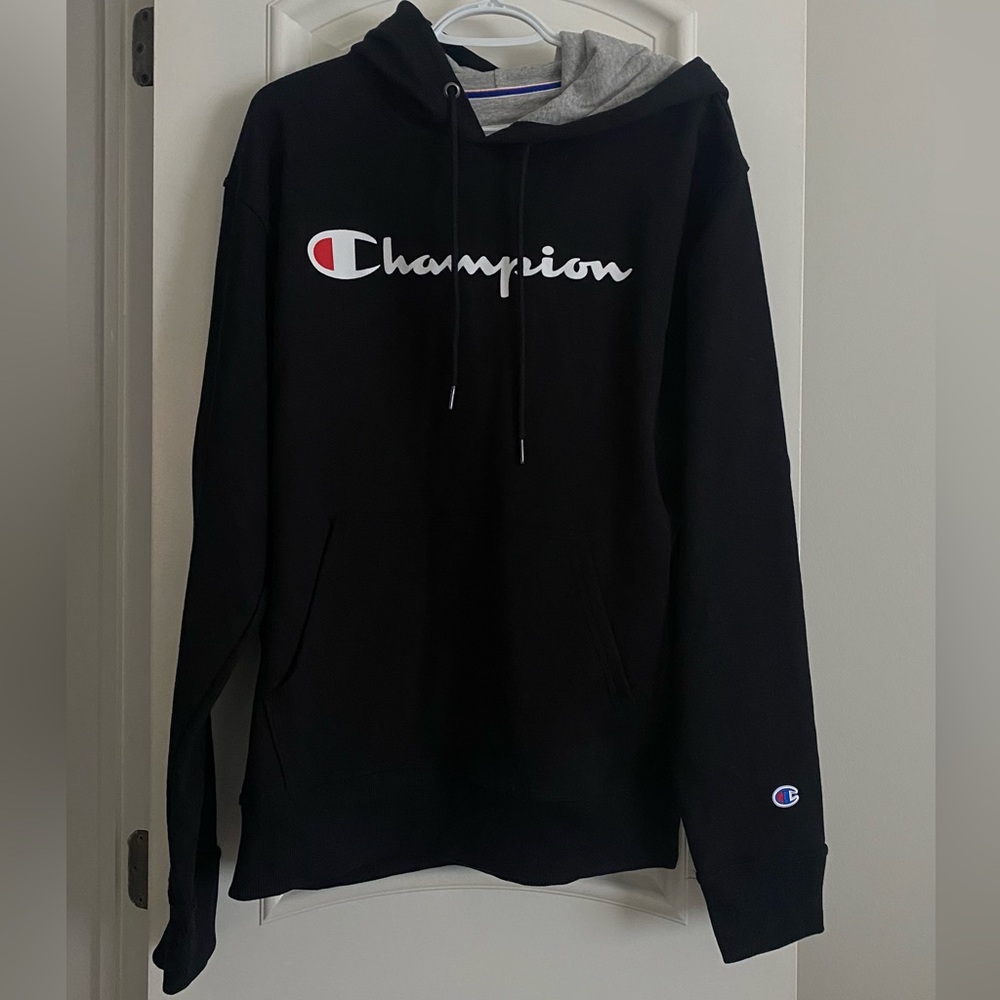 Champion Black and Gray Hoodie